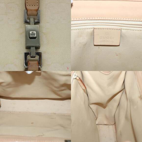 GUCCI GG Canvas Jackie Hand Bag Beige Brown - Picture 11 of 12